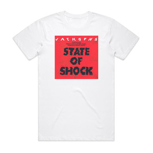 The Jackson 5 State Of Shock Album Cover T-Shirt White The Jackson 5 State Of Shock Album Cover T-Shirt White