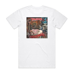 Thrashfire Vengeance Of Fire Album Cover T-Shirt White Thrashfire Vengeance Of Fire Album Cover T-Shirt White