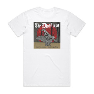 The Distillers Man Vs Magnet Blood In Gutters Album Cover T-Shirt White The Distillers Man Vs Magnet Blood In Gutters Album Cover T-Shirt White