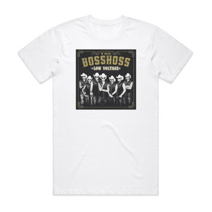 The BossHoss Low Voltage Album Cover T-Shirt White The BossHoss Low Voltage Album Cover T-Shirt White