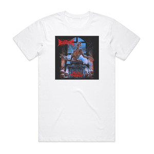The Bleeding Morbid Prophecy Album Cover T-Shirt White The Bleeding Morbid Prophecy Album Cover T-Shirt White