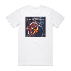Thunderstone Apocalypse Again Album Cover T-Shirt White Thunderstone Apocalypse Again Album Cover T-Shirt White