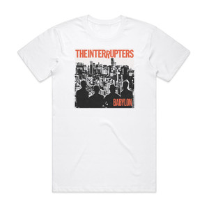 The Interrupters Bad Guy 1 Album Cover T-Shirt White The Interrupters Bad Guy 1 Album Cover T-Shirt White