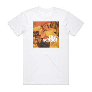 The School Let It Slip Ep Album Cover T-Shirt White The School Let It Slip Ep Album Cover T-Shirt White