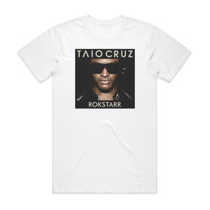 Taio Cruz Rokstarr Album Cover T-Shirt White Taio Cruz Rokstarr Album Cover T-Shirt White