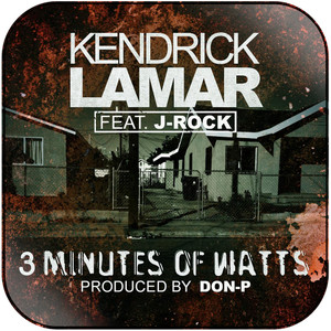 Kendrick Lamar 3 Minutes Of Watts Album Cover Sticker Kendrick Lamar 3 Minutes Of Watts Album Cover Sticker