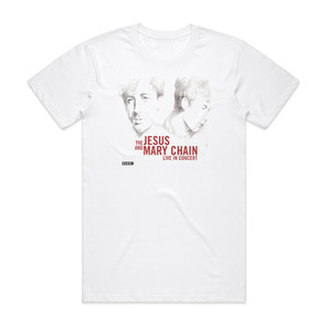 The Jesus and Mary Chain Live In Concert Album Cover T-Shirt White