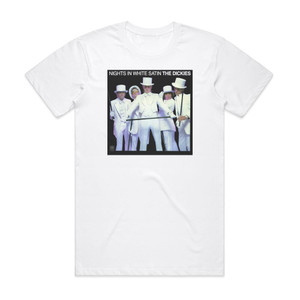 The Dickies Nights In White Satin Album Cover T-Shirt White The Dickies Nights In White Satin Album Cover T-Shirt White