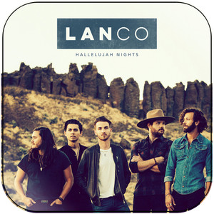 LANco Hallelujah Nights Album Cover Sticker LANco Hallelujah Nights Album Cover Sticker