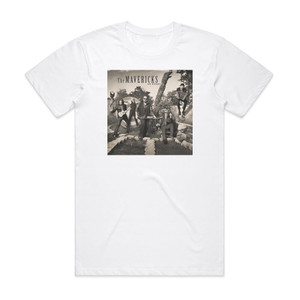 The Mavericks In Time Album Cover T-Shirt White The Mavericks In Time Album Cover T-Shirt White