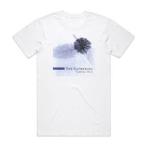 The Gathering Nighttime Birds 1 Album Cover T-Shirt White The Gathering Nighttime Birds 1 Album Cover T-Shirt White