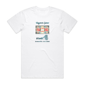 Tigers Jaw Studio 4 Acoustic Session Album Cover T-Shirt White Tigers Jaw Studio 4 Acoustic Session Album Cover T-Shirt White