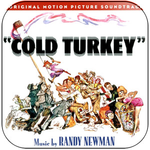 Randy Newman Cold Turkey Album Cover Sticker Randy Newman Cold Turkey Album Cover Sticker
