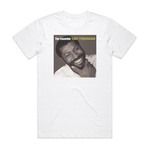 Teddy Pendergrass The Essential Teddy Pendergrass Album Cover T-Shirt White Teddy Pendergrass The Essential Teddy Pendergrass Album Cover T-Shirt White