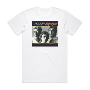 The Police King Of Pain Album Cover T-Shirt White The Police King Of Pain Album Cover T-Shirt White