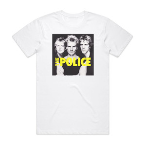 The Police The Police Album Cover T-Shirt White The Police The Police Album Cover T-Shirt White