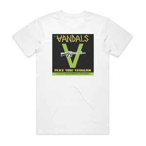 The Vandals Peace Thru Vandalism 1 Album Cover T-Shirt White The Vandals Peace Thru Vandalism 1 Album Cover T-Shirt White