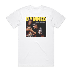 The Damned Play It At Your Sister Album Cover T-Shirt White The Damned Play It At Your Sister Album Cover T-Shirt White
