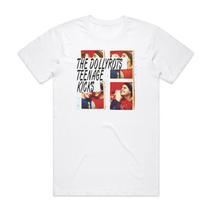 The Dollyrots Teenage Kicks Album Cover T-Shirt White The Dollyrots Teenage Kicks Album Cover T-Shirt White