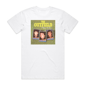 The Outfield Playing The Field Album Cover T-Shirt White