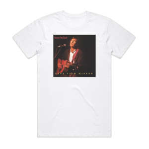 Townes Van Zandt Rear View Mirror Album Cover T-Shirt White Townes Van Zandt Rear View Mirror Album Cover T-Shirt White