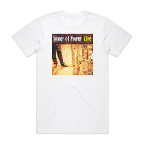Tower of Power Soul Vaccination Live Album Cover T-Shirt White Tower of Power Soul Vaccination Live Album Cover T-Shirt White