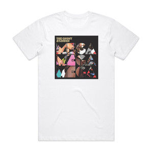 The Count and Sinden Mega Mega Mega Album Cover T-Shirt White The Count and Sinden Mega Mega Mega Album Cover T-Shirt White