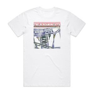 The Screaming Jets Hits And Pieces Album Cover T-Shirt White The Screaming Jets Hits And Pieces Album Cover T-Shirt White