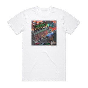 Tripod About An Hour Of Song In An Hour Again Album Cover T-Shirt White Tripod About An Hour Of Song In An Hour Again Album Cover T-Shirt White