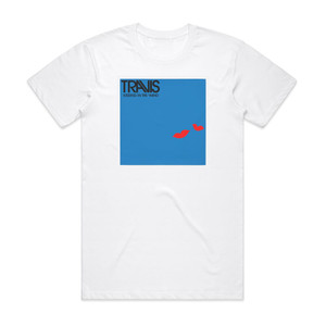 Travis Kissing In The Wind Album Cover T-Shirt White Travis Kissing In The Wind Album Cover T-Shirt White