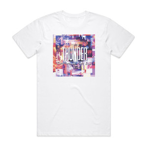 Thunder Shooting At The Sun 1 Album Cover T-Shirt White Thunder Shooting At The Sun 1 Album Cover T-Shirt White