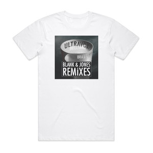 Ultravox Brilliant Blank Jones Remixes Album Cover T-Shirt White Ultravox Brilliant Blank Jones Remixes Album Cover T-Shirt White