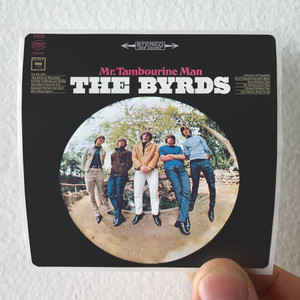 The Byrds Mr Tambourine Man Album Cover Sticker The Byrds Mr Tambourine Man Album Cover Sticker