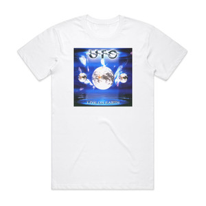 UFO Live On Earth Album Cover T-Shirt White UFO Live On Earth Album Cover T-Shirt White