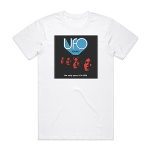 UFO Flying The Early Years 1970 1973 Album Cover T-Shirt White UFO Flying The Early Years 1970 1973 Album Cover T-Shirt White