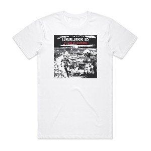 Useless ID State Is Burning Album Cover T-Shirt White Useless ID State Is Burning Album Cover T-Shirt White
