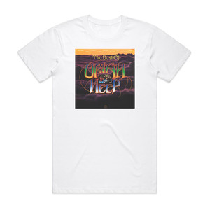 Uriah Heep The Best Of Uriah Heep Album Cover T-Shirt White Uriah Heep The Best Of Uriah Heep Album Cover T-Shirt White