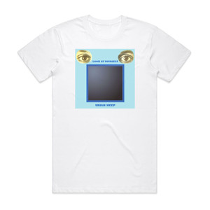 Uriah Heep Look At Yourself Album Cover T-Shirt White Uriah Heep Look At Yourself Album Cover T-Shirt White
