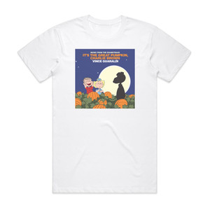 Vince Guaraldi Its The Great Pumpkin Charlie Brown Album Cover T-Shirt White Vince Guaraldi Its The Great Pumpkin Charlie Brown Album Cover T-Shirt White