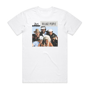 Village People 20Th Century Masters The Millennium Collection The Best Of V Album Cover T-Shirt White Village People 20Th Century Masters The Millennium Collection The Best Of V Album Cover T-Shirt White