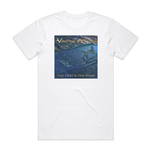 Visions of Atlantis The Deep The Dark 1 Album Cover T-Shirt White Visions of Atlantis The Deep The Dark 1 Album Cover T-Shirt White
