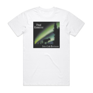 Vital Remains Into Cold Darkness Album Cover T-Shirt White Vital Remains Into Cold Darkness Album Cover T-Shirt White