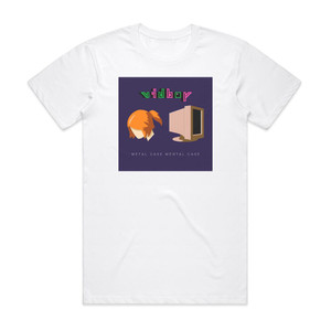 Vidboy Metal Case Mental Case Album Cover T-Shirt White Vidboy Metal Case Mental Case Album Cover T-Shirt White