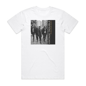 Vintage Trouble The Bomb Shelter Sessions Album Cover T-Shirt White Vintage Trouble The Bomb Shelter Sessions Album Cover T-Shirt White