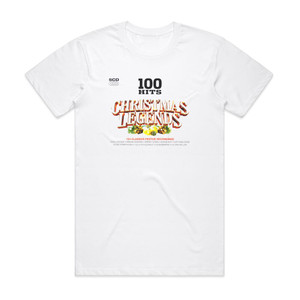 Various Artists 100 Hits Christmas Legends Album Cover T-Shirt White Various Artists 100 Hits Christmas Legends Album Cover T-Shirt White