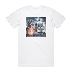Various Artists The Greatest Video Game Music Album Cover T-Shirt White Various Artists The Greatest Video Game Music Album Cover T-Shirt White