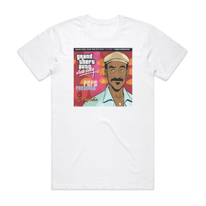 Various Artists Grand Theft Auto Vice City Volume 7 Radio Espantoso Album Cover T-Shirt White Various Artists Grand Theft Auto Vice City Volume 7 Radio Espantoso Album Cover T-Shirt White