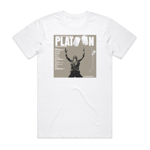 Various Artists Platoon Album Cover T-Shirt White Various Artists Platoon Album Cover T-Shirt White