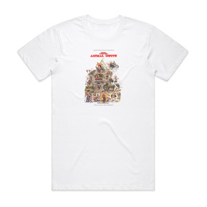 Various Artists National Lampoons Animal House Album Cover T-Shirt White Various Artists National Lampoons Animal House Album Cover T-Shirt White