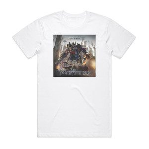 Various Artists Transformers Dark Of The Moon The Album Album Cover T-Shirt White